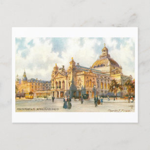 Vintage Schauspielhaus in Frankfurt, Germany Postcard