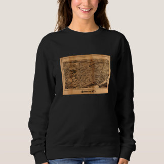 Vintage Schenectady NY Map  1876  Sweatshirt