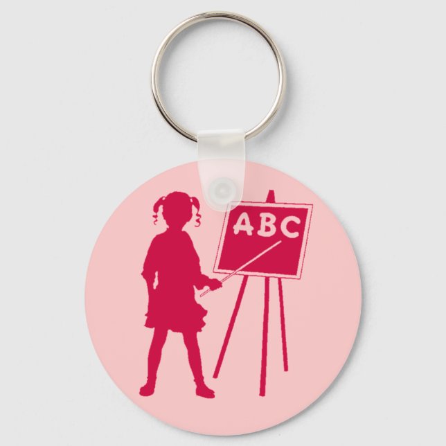 Vintage School Girls Key Ring (Front)