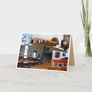 Vintage School House Collage Card