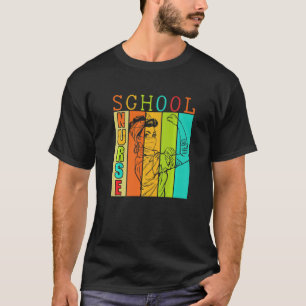 Vintage School Nurse Hero Appreciation Pandemic Nu T-Shirt