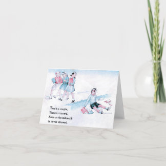 Vintage School Rhyme Thank You Card