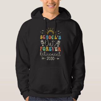 Vintage School s Out Forever Retirement Teacher Re Hoodie