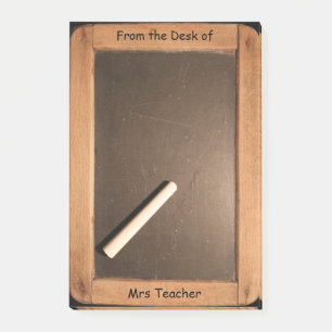 Vintage School Slate Personalised Teacher VNP Post-it Notes