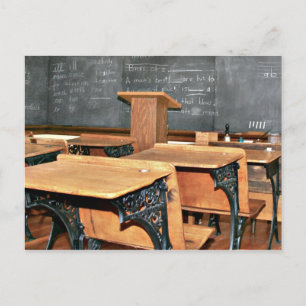 Vintage schoolroom postcard