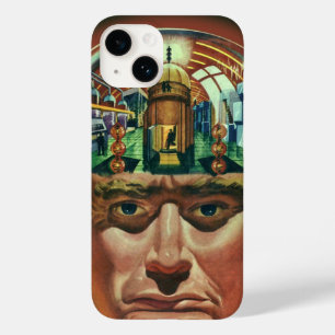 Vintage Science Fiction, Alien Brain in Laboratory Case-Mate iPhone 14 Case