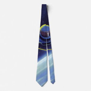 Vintage Science Fiction Astronaut on a Space Walk Tie