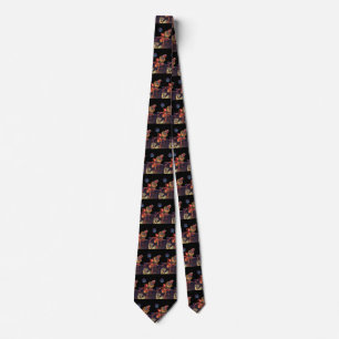 Vintage Science Fiction Astronaut with Alien Robot Tie