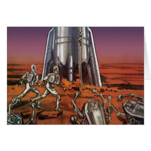Vintage Science Fiction, Astronauts Beetle Aliens