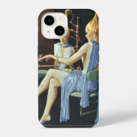 Vintage Science Fiction Beauty Salon Spa Manicures