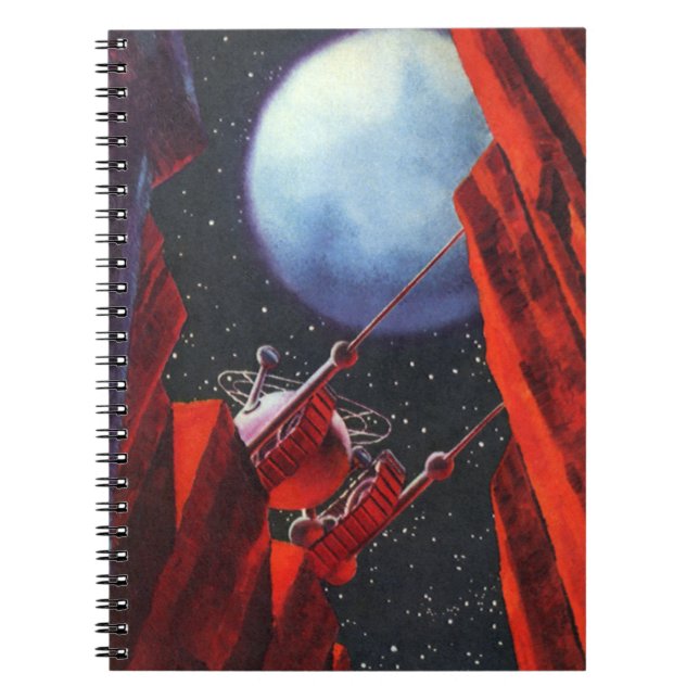 Vintage Science Fiction, Canyon Space Moon Rover Notebook (Front)