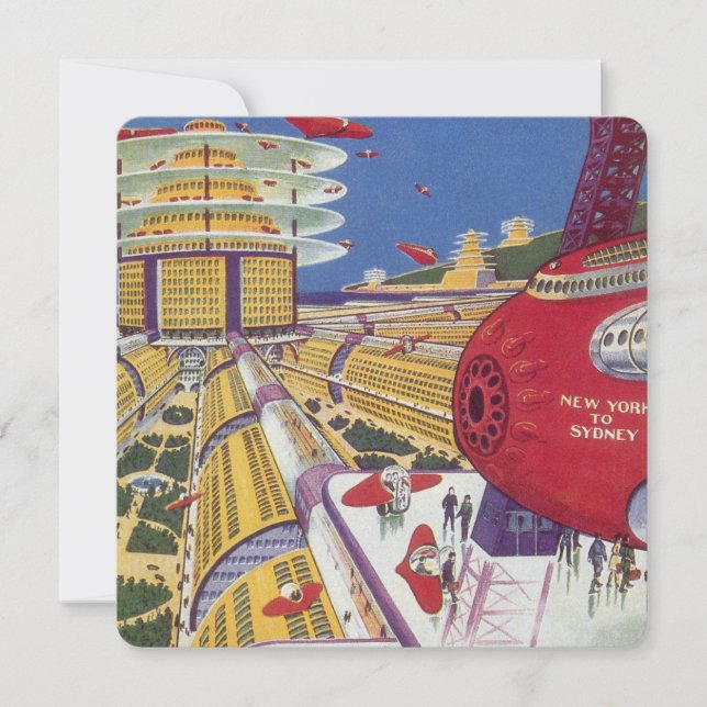 Vintage Science Fiction, Futuristic New York City (Front)