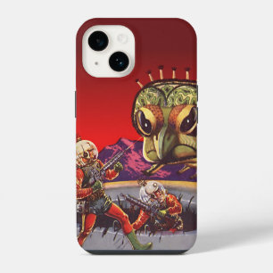Vintage Science Fiction Giant Centipede Insect War iPhone Case