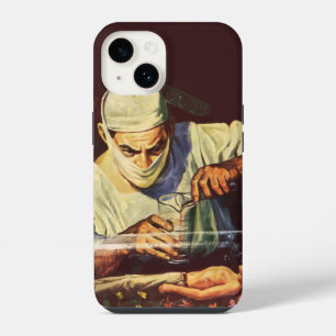 Vintage Science Fiction, Laboratory Mad Scientist iPhone 14 Case