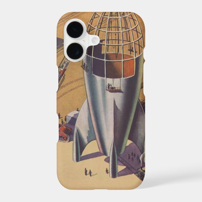 Vintage Science Fiction, Sci Fi, Building a Rocket (Back)