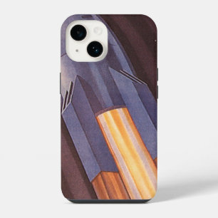 Vintage Science Fiction Space Ship Rockets iPhone Case