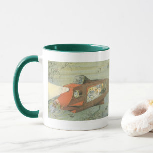 Vintage Science Fiction Steampunk Submarine in Sea Mug