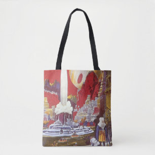 Vintage Science Fiction, the Lost City of Atlantis Tote Bag
