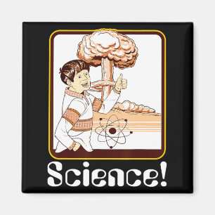 Vintage Science Gift Funny Atomic Bomb Retro Nerd  Magnet