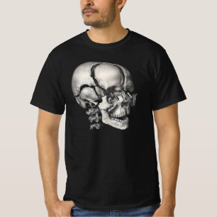Vintage Science Human Anatomy, Antique Skull T-Shirt