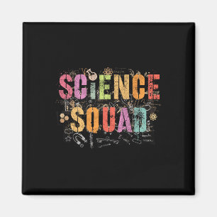 Vintage Science Squad Technology Teacher Team Stud Magnet