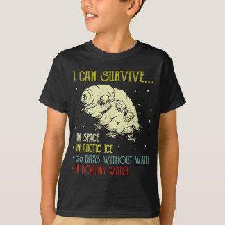 Vintage Science Tardigrade Gifts Microbiology Wate T-Shirt