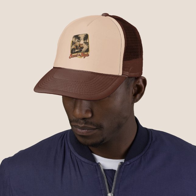 Vintage Scoot in Style Trucker Hat (In Situ)