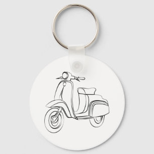 Vintage Scooter Key Ring