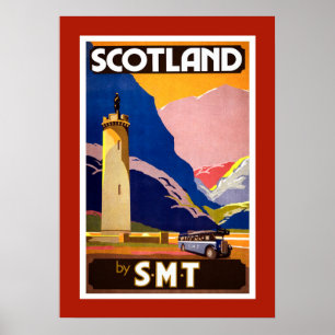 Vintage Scotland Travel Poster