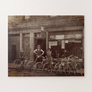 Vintage Scottish Bicycle Shop G J MacDonald c 1925 Jigsaw Puzzle