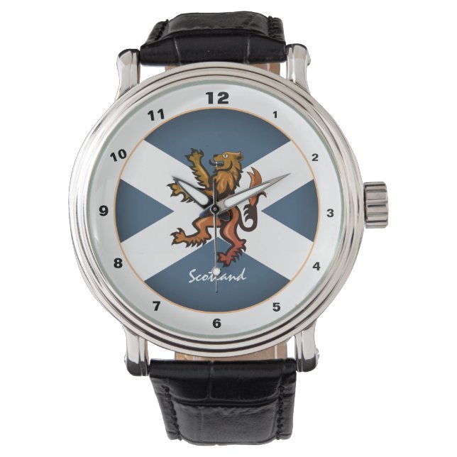 Vintage Scottish Flag, Lion & Scotland /fashion Watch (Front)