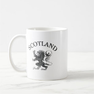 Vintage Scottish Lion Rampant Scotland Flag Rubgy Coffee Mug