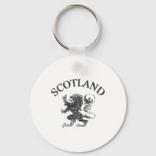 Vintage Scottish Lion Rampant Scotland Flag Rubgy Key Ring