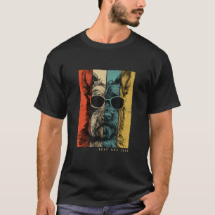 Vintage Scottish Terrier Dog Mum Dad Kids Men Wome T-Shirt