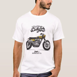 Vintage Scrambler Motorcycle - Classic Dirt Bike e T-Shirt