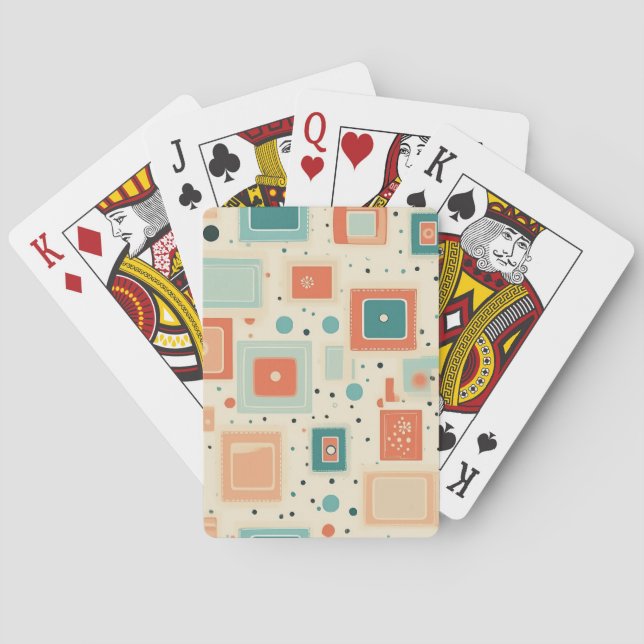 Vintage Scrapbook Pattern (2) Playing Cards (Back)