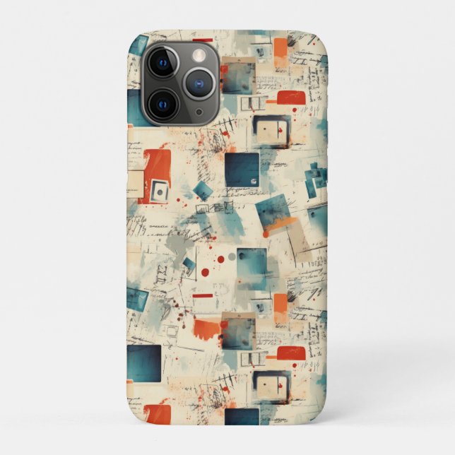 Vintage Scrapbook Pattern (3) Case-Mate iPhone Case (Back)