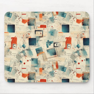 Vintage Scrapbook Pattern (3) Mouse Pad