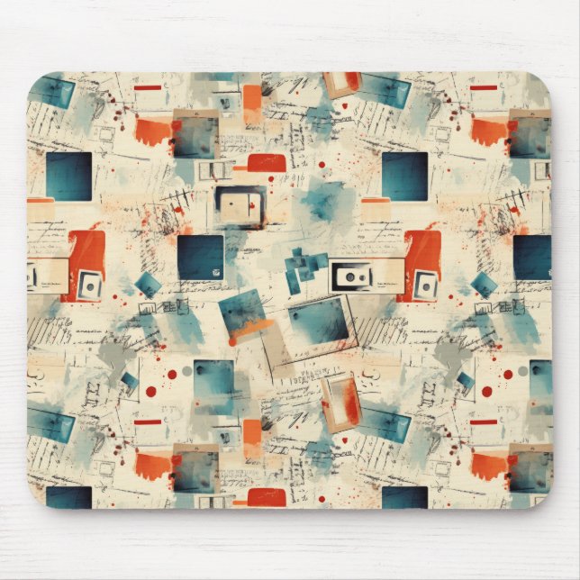 Vintage Scrapbook Pattern (3) Mouse Pad (Front)