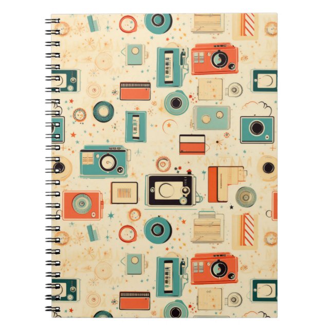 Vintage Scrapbook Pattern Notebook (Front)