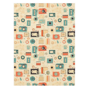 Vintage Scrapbook Pattern Tablecloth