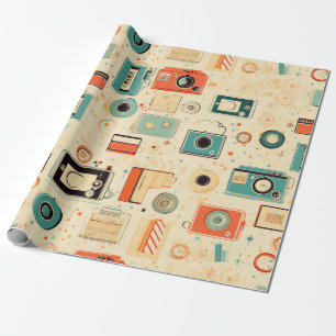Vintage Scrapbook Pattern Wrapping Paper