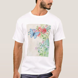 Vintage Scrapbook Watercolor Background Page T-Shirt