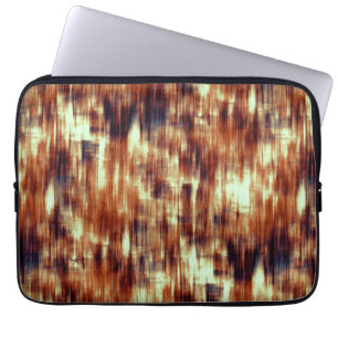 Vintage scratched brown or coral stains over beige laptop sleeve