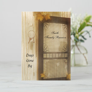 Vintage Screen Door Family Reunion Invitation