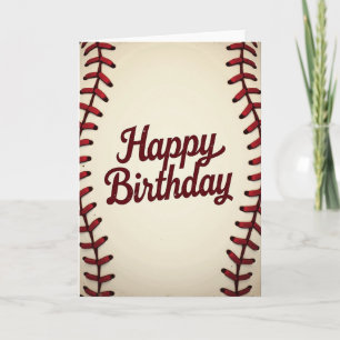 Vintage Script Birthday Card