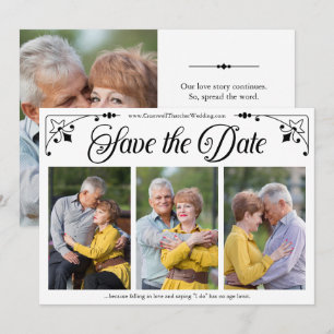 Vintage Script Double-sided Photo Template