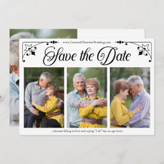 Vintage Script Double-sided Photo Template