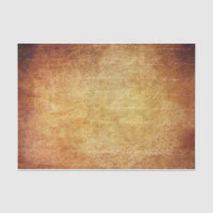 Vintage Script on a Bronze Background Tissue Paper