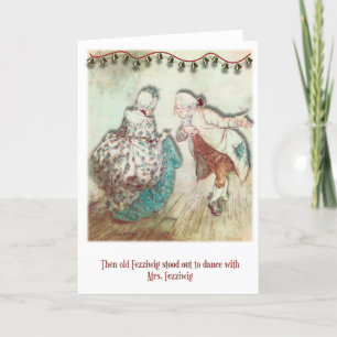 Vintage Scrooge Christmas Card